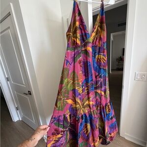 FARM Rio Colorful Tropical Maxi Dress